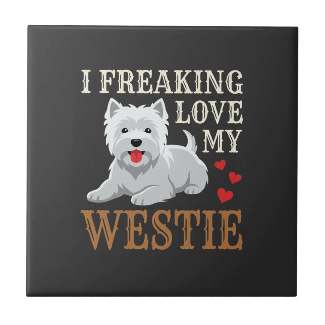 Tipografia de Amor ao Cão Westie (Frente)