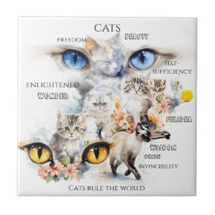 Tipografia de Arte por Aquarela Graceful Cats
