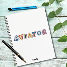 Tipografia de aviador,divertido,legal,Aviação,Pers