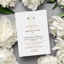 Tipografia de Casamento Monograma Ampersand Ouro P