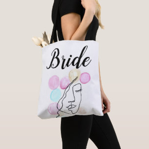 Tipografia de Cinza Rosa-Bride Bolsa Ba