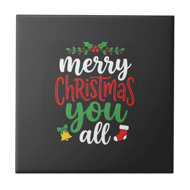 Tipografia de Férias Feliz Natal para Todos (Frente)