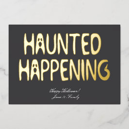 Tipografia de Halloween "Haunching Hapening"