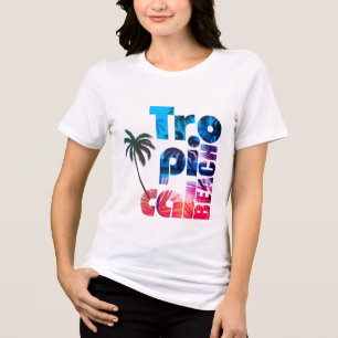 Tipografia de Praia Tropical Moderna