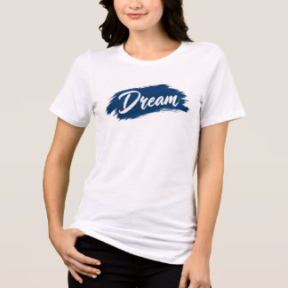 Tipografia de Traço de Pincel Azul Sonho Inspirado