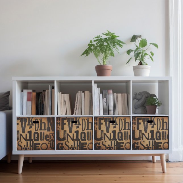 Tipografia: Decoupage ou Colagem de papel tecidula (This is a mockup, your design may appear larger or smaller depending on the size of your furniture.)