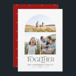 Tipografia do Arco Vermelho Moderno 3 Fotográfico<br><div class="desc">Tendência moderna e elegante junto com tipografia vermelha natalícia,  graças ao multi-3 cartão de feriado</div>