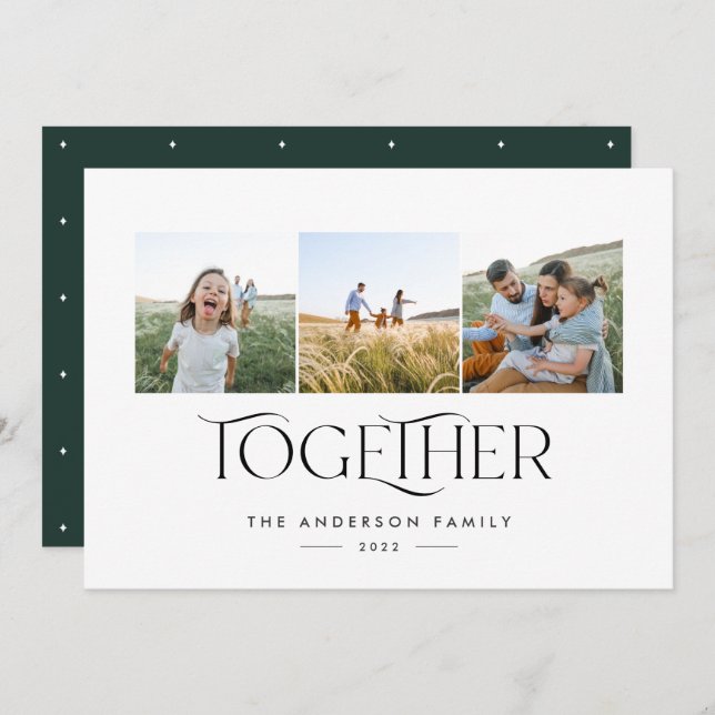 Tipografia do moderno 3 photogreen arch, juntos (Frente/Verso)