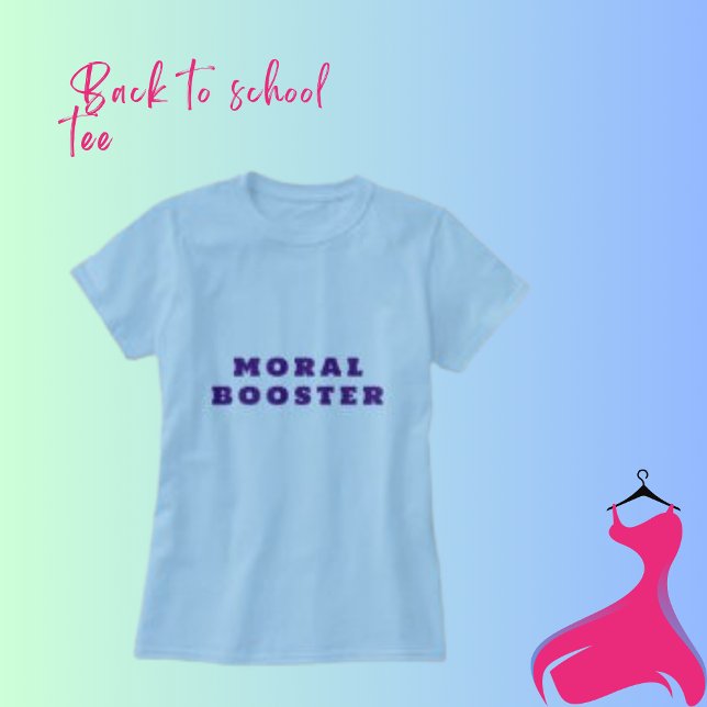 Tipografia do reforço moral Camiseta feminina (Criador carregado)