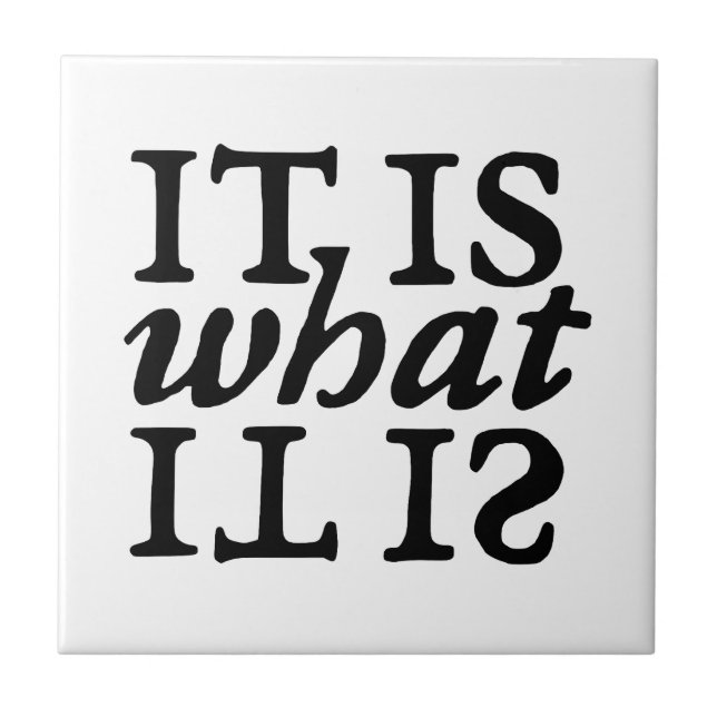 Tipografia "É O Que É" (Frente)