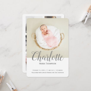 Tipografia Foto Moderna Colagem de Bebê Nascida