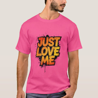 Tipografia Graffiti Ardente – Camiseta JUST LOVE M