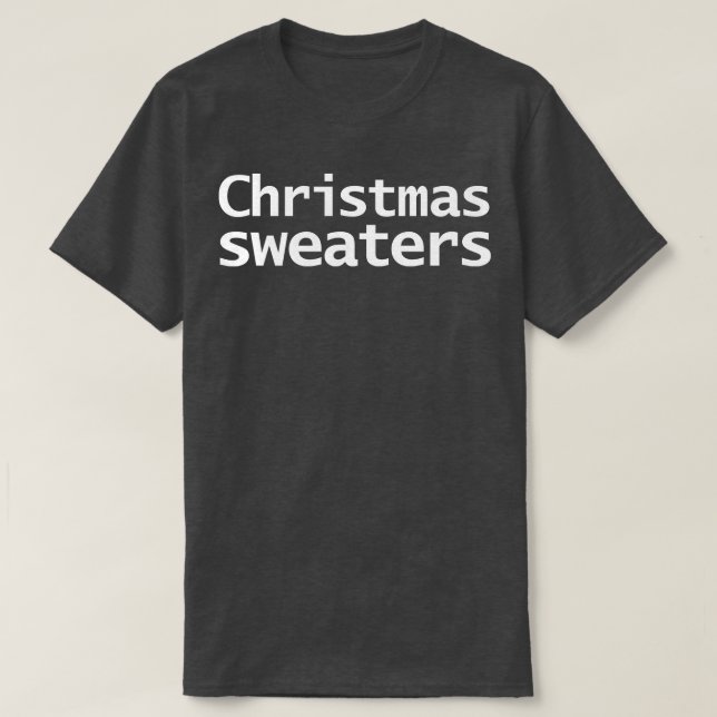 Tipografia literalmente dos Suéteres de Natal (Frente do Design)