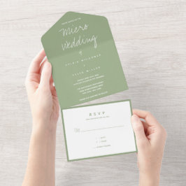 Tipografia Mínima do Micro Wedding Sage