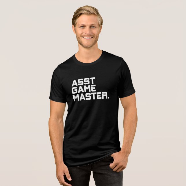 Tipografia Moderna Assistente Game Master Masculin (Frente Completa)