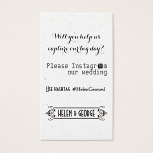 Tipografia moderna com casamento do hashtag de