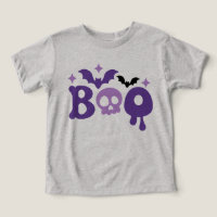 Tipografia moderna do Halloween Boo Skull Bats