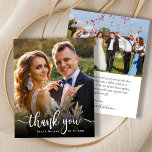 Tipografia Moderna do Orçamento 2 Fotografia Casam<br><div class="desc">Typografia Moderna 2 (dois) Foto De Casamento Obrigado Papel. O obrigado de casamento do Na moda moderno que você modelo com uma foto vertical de cheio na frente com o texto de sobreposição "Obrigado" em uma letra de script de sucessão de caligrafia escrita à mão, em branco na foto. ***POR...</div>