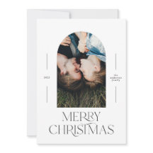 Tipografia moderna elegante - preto + natal branco