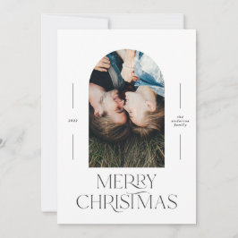 Tipografia moderna elegante - preto + natal branco