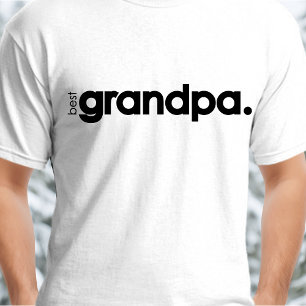 Típografia Moderna Melhor Camiseta do Avô