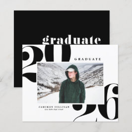 Tipografia Negra 2025 em Negrito Foto Graduação