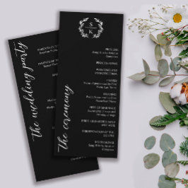 Tipografia Negra Laurel Wreath Monogramas