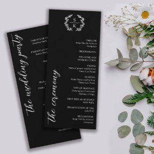 Tipografia Negra Laurel Wreath Monogramas