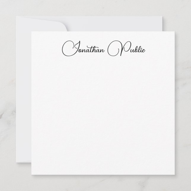 Tipografia Nome Moderno Elegante Modelo (Frente)