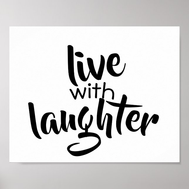 tipografia palavra arte poster preto e branco (Frente)