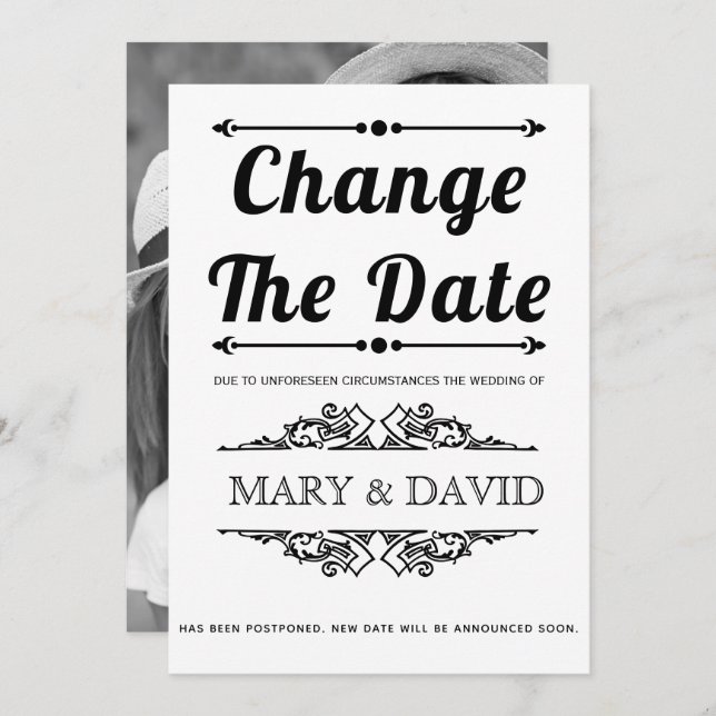 Tipografia preta Alterar o anúncio Data (Frente/Verso)