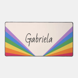 Tipografia retrorativa e minimalista do arco-íris