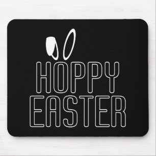 Tipografia Simples de Páscoa de Hoppy Mousepad