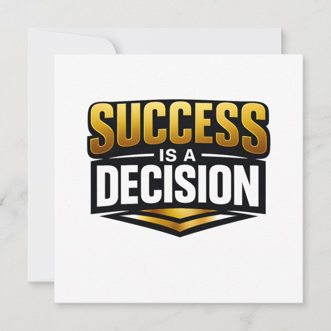 Tipografia Success Gold em Preto (Frente)