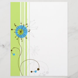 Tipografia Verde Flor Moderna Simples