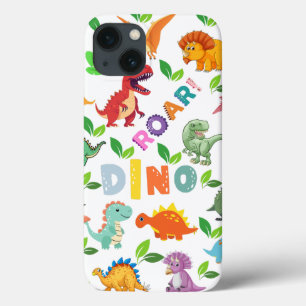 Tipos bonitos de dinossauros sem costura