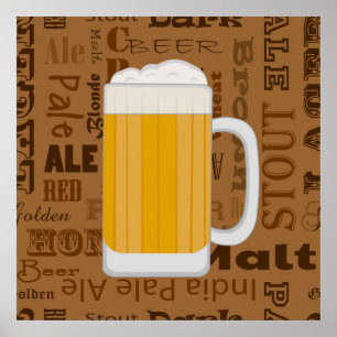 Tipos do impressão 1 da série da cerveja