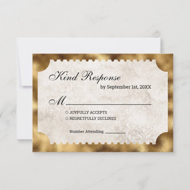 Tíquete de Cinema do Vintage Theater RSVP (Frente)