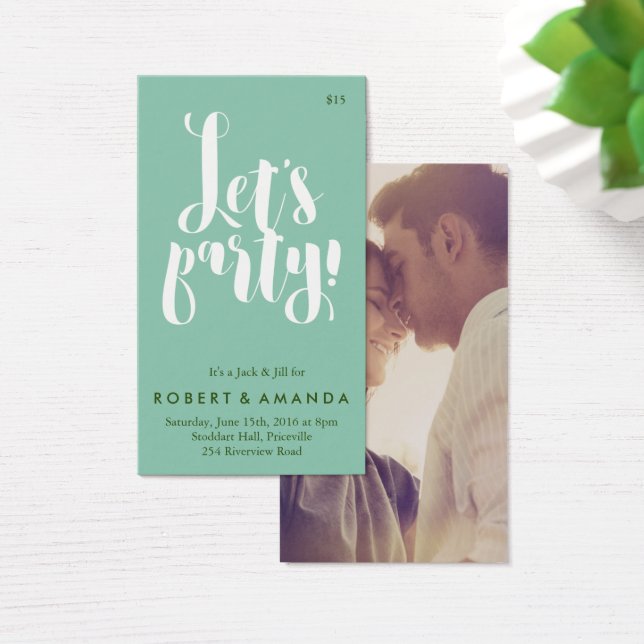 Tíquete do Partido do vamos Jack e Jill, Aqua (Mesa)