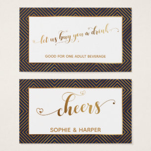 Tíquetes de bebida, Dourado roteiro de coração,