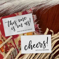 Tíquetes de Típografia de Script Casual Moderno