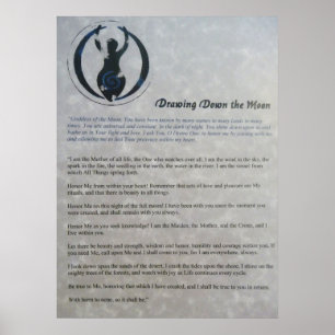 Tiragem abaixo do poster da lua