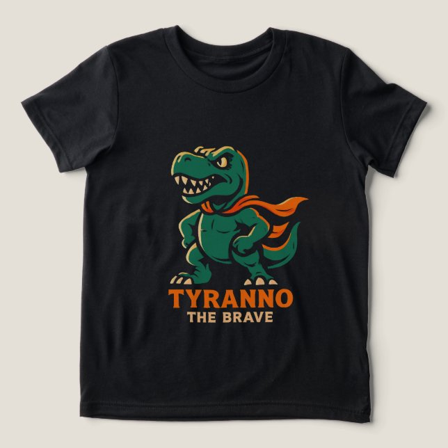 Tiranão, o Corajoso Dinossauro Herói (Design frontal)