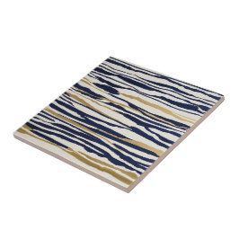 tiras abstrato de cor azul-dourada e branca