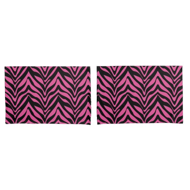 Tiras de Zebra Negra e Rosa (Frente - conjunto)