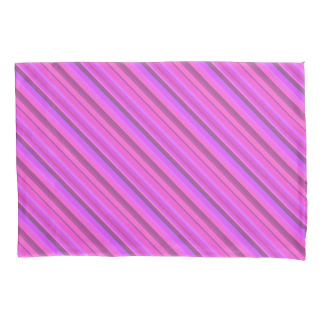 Tiras diagonais cor-de-rosa (Frente)