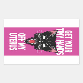 Tire Suas Mãos Pequenas Do Meu Adesivo Do Útero