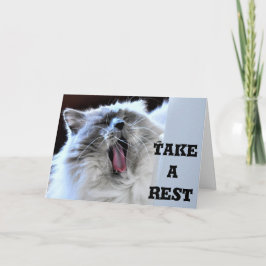 Tire um descanso, cartão