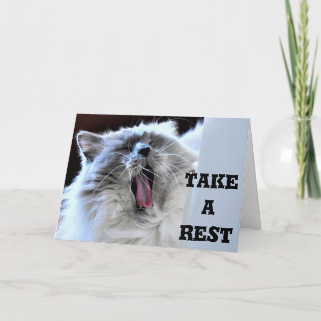 Tire um descanso, cartão (Frente)