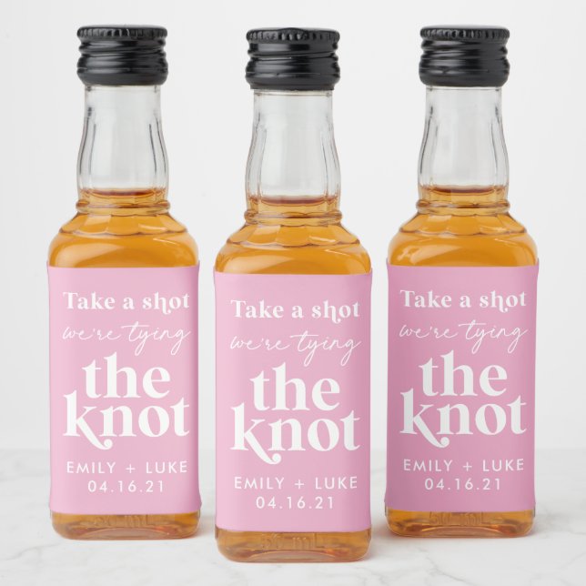 Tire um Shot Estamos Casando Favor de Noivado (Garrafas)